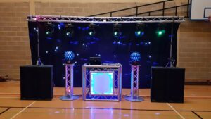 Large black Hi-Tech Disco Rig for School Prom